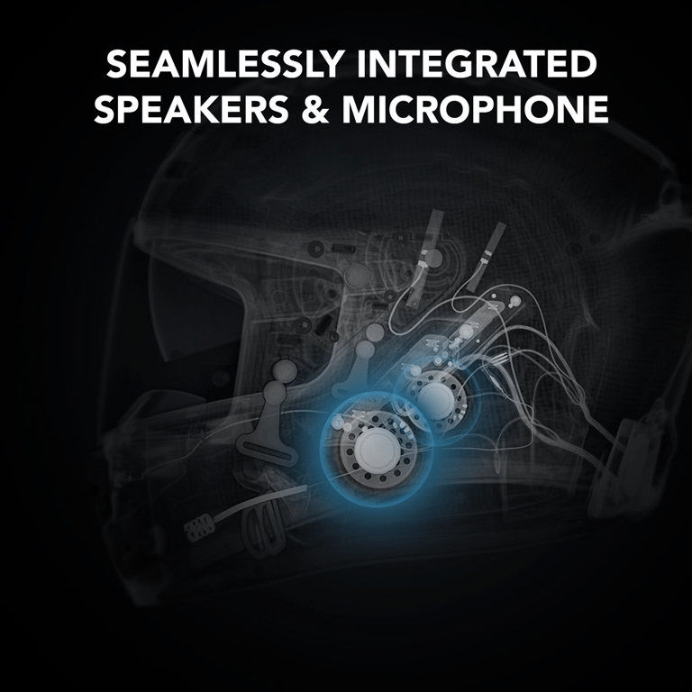 Sena Phantom ANC Full Face Motorcycle Smart Communication Helmet with Mesh Inter