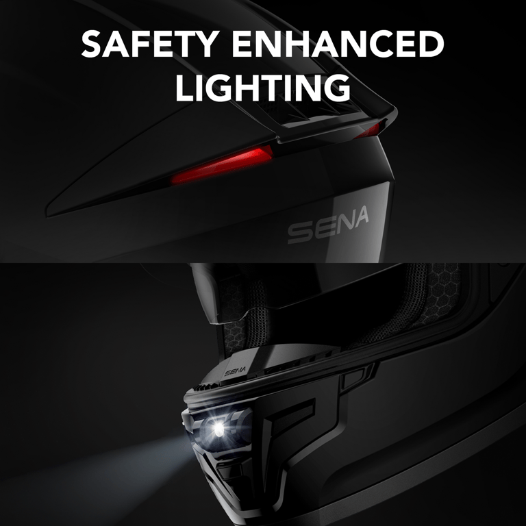 Sena Phantom ANC Full Face Motorcycle Smart Communication Helmet with Mesh Inter